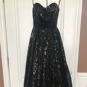 Jovani lace & sequin sweetheart neckline ballgown